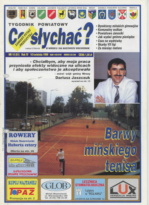 Okładka gazety Co słychać? - nr 15 (81) 1999